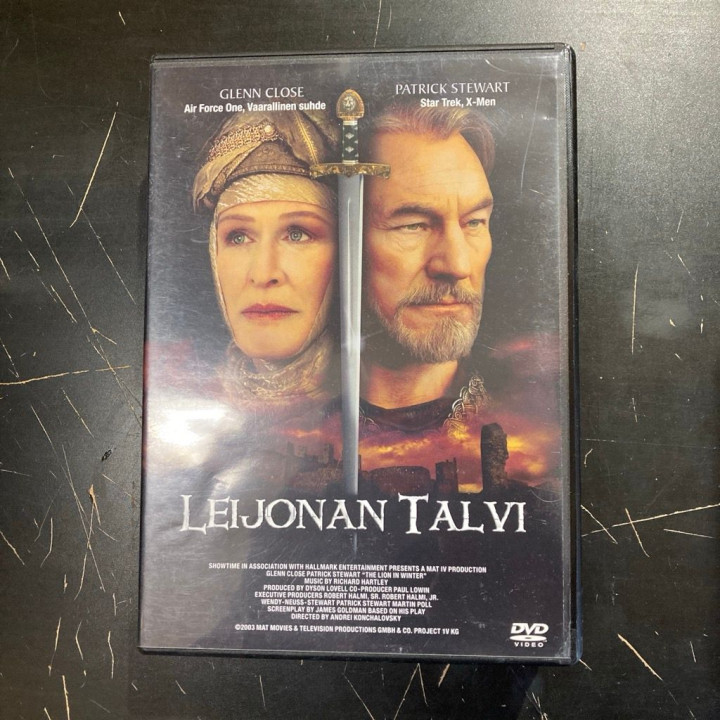 Leijonan talvi DVD (VG+/VG+) -draama-